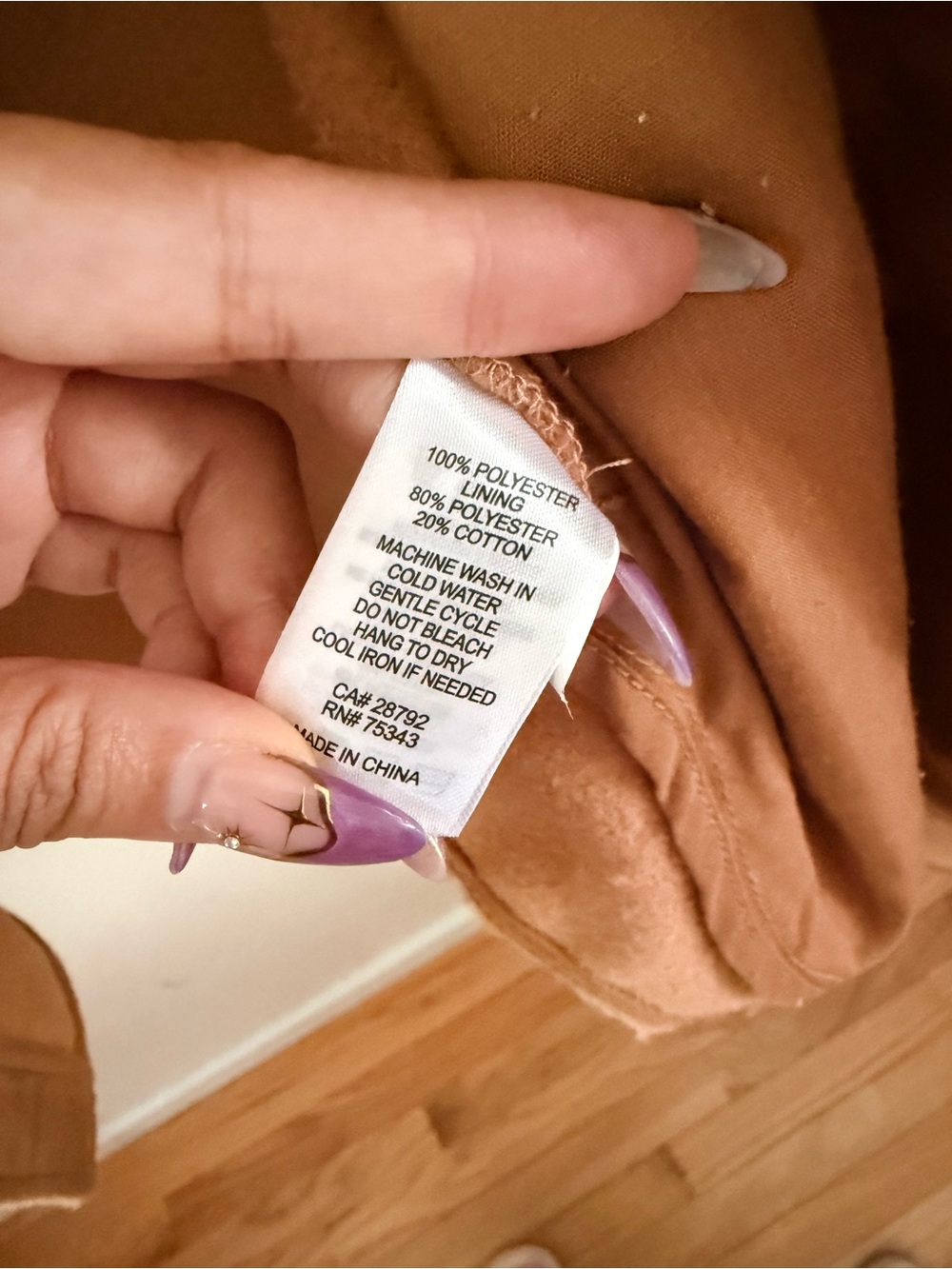 Joie Utility Shacket Jacket Women’s Size M Tan Camel Oversized Button Down - Picture 4 of 9